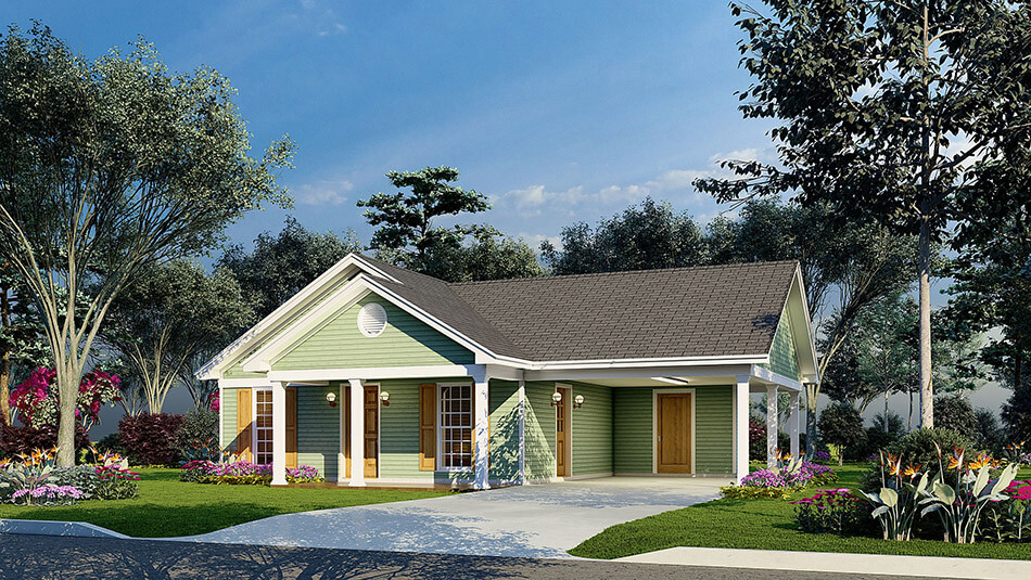 House Plan 5293 Driftwood Cottage Traditional House Plan Nelson Design Group